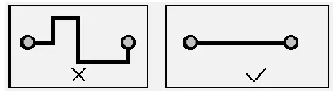 Keep traces short to reduce interference from long traces
